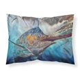thumbnail image 1 of ""Caroline'S Treasures Running The Guantlet Blue Marlin Fabric Fundas De Almohada Estándar Multicolor"", 1 of 1