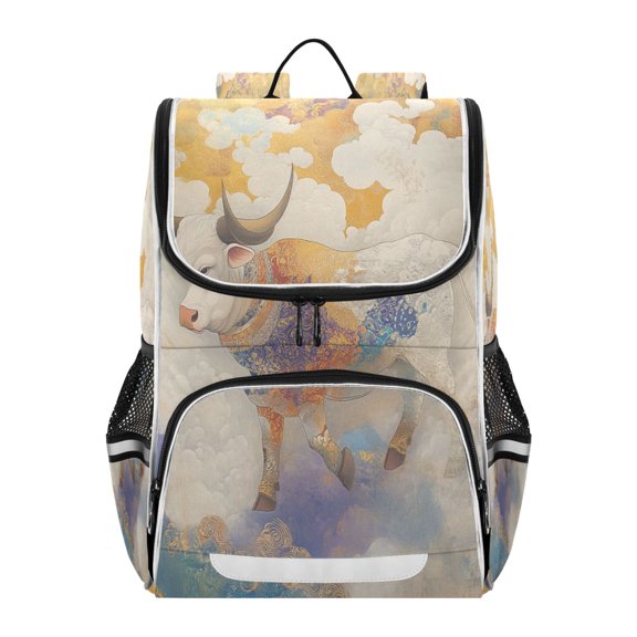 YAZAOO School Backpack Travel Bag Bookbags Bookbags Elegant Floral Whispers Pattern