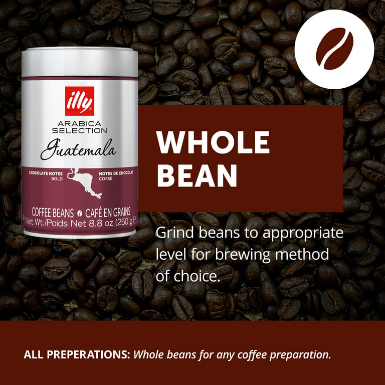 Illy MonoArabica Whole-Bean Guatemalan Coffee - 8.8 oz can