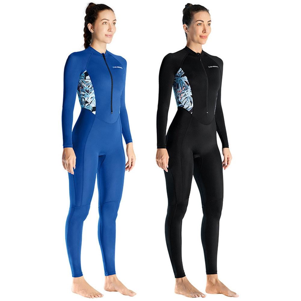 Women Men Wetsuit 2mm 3mm,Women Wetsuit,Neoprene Full Body UV Protection One Piece Long Sleeves Wet Suit Dive Skin,Adult One Piece Full Body Long Sleeves Neoprene Wet Suits A6Z9