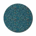 thumbnail image 1 of Contemporary Mouse Pad for Computers, Colorful Triangles Patterns in Tessellation Style Modern Design, Round Non-Slip Thick Rubber Modern Mousepad, 8" Round, Dark Teal and Multicolor, by Ambesonne, 1 of 2