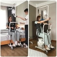 thumbnail image 6 of Electric Patient Lift Transfer Chair Split Seat Patient Lift Wheelchair For Home, Includes Patient Lift Sling and Bedpan, Easy One-Key Lift, Bedside Commode, Shower Chair, Patient Transfer Chair, 6 of 15