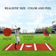 thumbnail image 2 of Premium Baseball Batting Mat: 12 x 6 ft Indoor/Outdoor Portable Baseball Softball Hitting Mat, Non-slip Rubber Bottom Batting Cage Mat with Home Plate for Batter, Pitcher and Catcher Training, 2 of 7