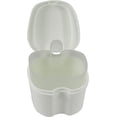 thumbnail image 1 of Dent Art Denture Box in White Color - Dental Orthodontic Retainer Case | Teeth Storage Box, Denture Storage Case Fake Tooth Holder with Strainer (2), 1 of 8
