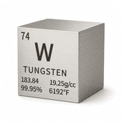 Tungsten Cube 10mm, 99.95% Pure Tungsten Element Cube, High Density Metal Block for Periodic Table Collection, STEM Education Science Display Gift