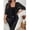 Black, variant on Plus Size Black Rhinestone Embellished Mesh Sheer Jacket