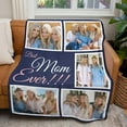 thumbnail image 3 of Custom Blanket Christmas Blanket Gifts for Women/Men/Mom/Dad/Girls/Kids Multiple Colors Sizes Soft Flannel Personalized Customized Blankets with Photos Text Thanksgiving Birthday Presents, 3 of 6