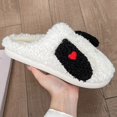 thumbnail image 2 of Vedolay Women Slippers Comfy Plush Anti-Skid Indoor Outdoor Shoes Winter Shoes Red,39, 2 of 5
