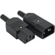 thumbnail image 1 of Conector de toma de corriente de enchufe adaptador recto de terminal de 3 pines, toma de corriente AC-013 par macho hembra, 1 of 5