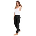thumbnail image 4 of SKYLINEWEARS Women's Utility Work Cargo Solid Style Hiking Pants Cotton Workwear Trouser Black XL, 4 of 5