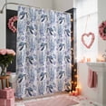 thumbnail image 3 of Summer Ocean Shower Curtains for Bathroom, Turtle Starfish Coral Shell White Background Washable Fabric Shower Curtain with Hooks Waterproof Bathroom Decor Sets, 54 x 78 Inches, 3 of 9