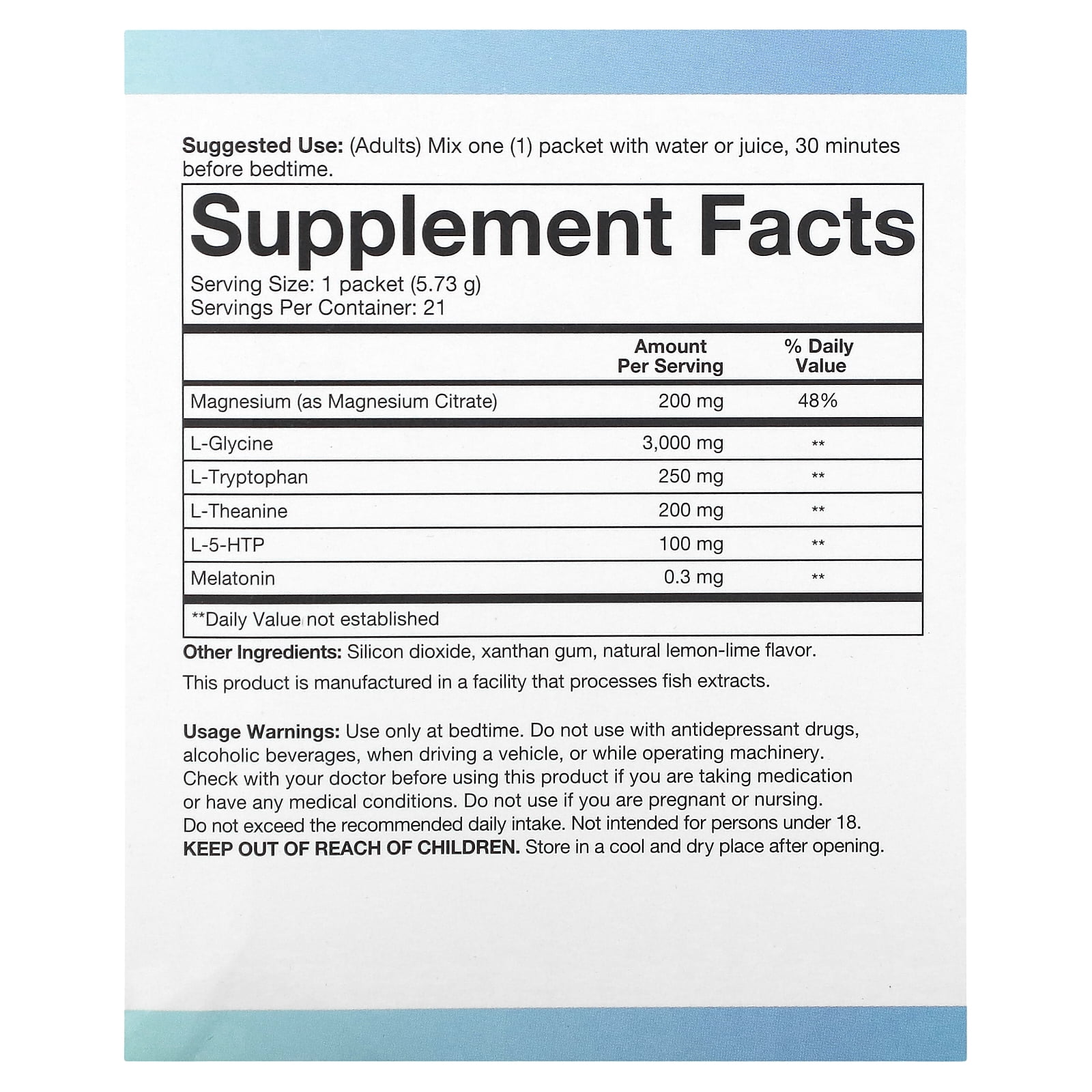 youtheory Sleep Nighttime Powder 21 Packs