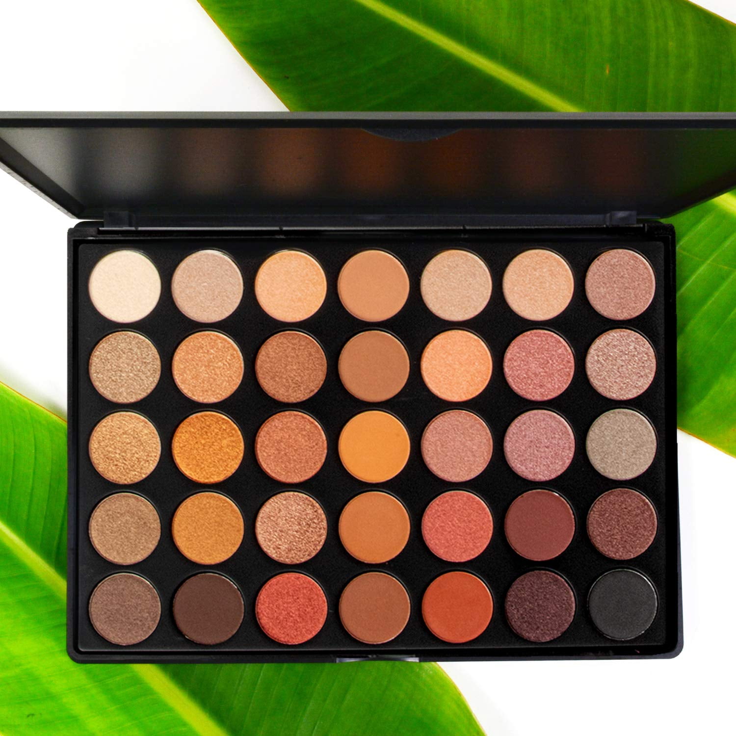 "Palladio Ultimate Pro Eyeshadow Palettes, Professional and Personal Use, 35 High Pigmented Powder Colors, Matte, Shimmer, Satin Finishes, Long Lasting (FALL 2020)"