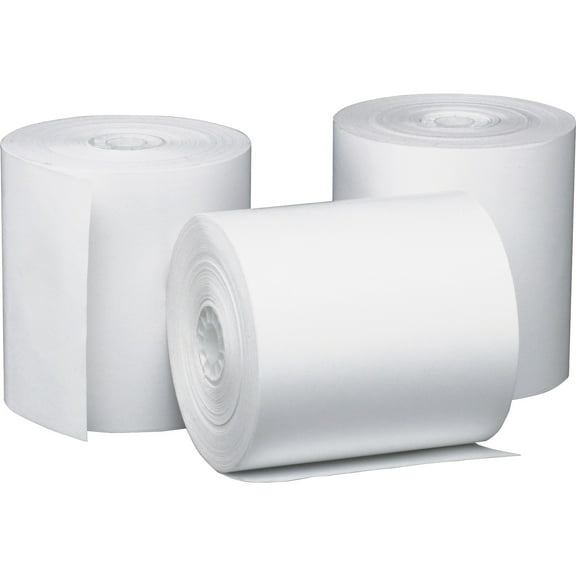 PM, PMC05225, Thermal Cash Register POS Rolls, 50 / Carton, White