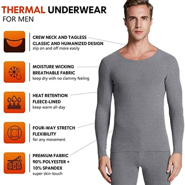Men's thermal underwear plush seamless autumn clothes autumn trousers（gray）  
