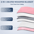 thumbnail image 4 of MEUDYT Heated Weighted Blanket for Adults, Flannal Sherpa Electric Weighted Blankets, 50.1"x 60.1", 13lbs, Pink, 4 of 8
