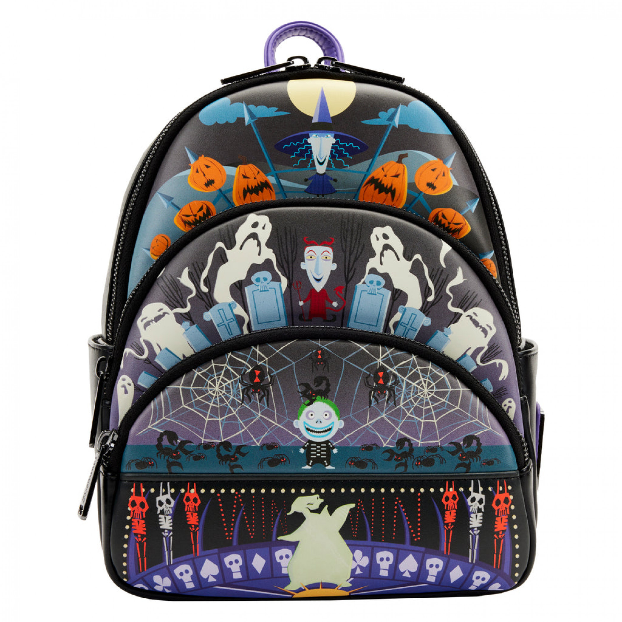 The Nightmare Before Christmas Jack and Sally Hearts Mini-Backpack Nightmare Before Christmas Sally Heart Shaped Loungefly Mini  main image 2