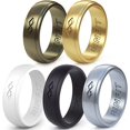 thumbnail image 1 of Rinfit Silicone Wedding Rings for Women - Infinity Collection - 5 Rings Pack, 1 of 12