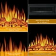 thumbnail image 2 of 36" Freestanding Electric Fireplace with Remote Control for Brightness Adjustment, Indoor Fireplace Heater with ,Mantel, 750W/1500W, 2 of 6
