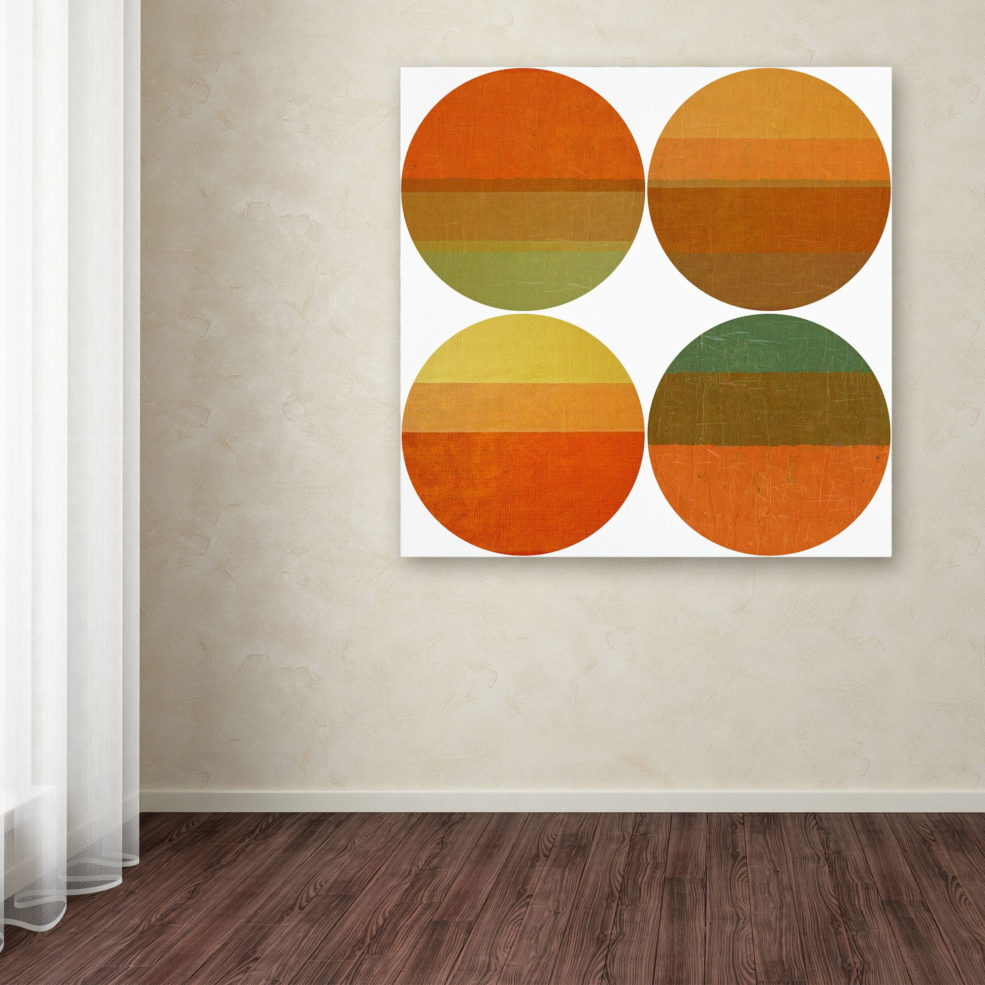 Trademark Fine Art "Four Suns" Canvas Art by Michelle Calkins