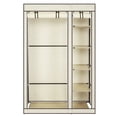 thumbnail image 4 of Tcbosik 67 inch Portable Wardrobe Closet for Small Room, Clothing Organizer Rack with Non-Woven Fabric Cover, Storage Shelves and Hanging Rod, Beige, 4 of 7