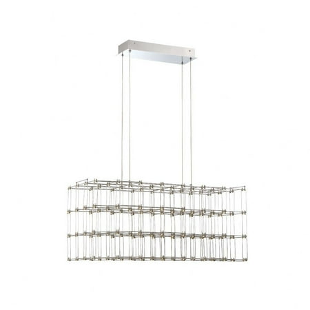 

Eurofase Lighting-33717-012-Linwood Rectangular Chandelier 128 Light Chrome Finish