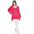 thumbnail image 4 of Blusa New York de manga larga Roman Fashion /Tallas Extras, 169 (Fiusha) fucsia 38, 4 of 5
