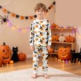thumbnail image 5 of Gerichy Boys Girls Pajamas Sets Cute Ghost Pumpkin Pajamas Long Sleeve Top and Pants Soft Sleepwear Kid Halloween Holiday Pajama Sets 2T-9T, 5 of 7