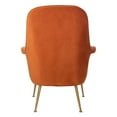 thumbnail image 2 of Safavieh Couture Home Aimee Retro Glam Sienna Velvet Arm Chair, 2 of 6