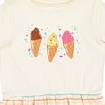 thumbnail image 4 of Inktastic Ice Cream Trio with Sprinkles Girls Toddler Dress, 4 of 5
