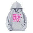 thumbnail image 4 of 67 Niños con capucha Niñas 6 7 Meme Sudadera cómoda manga larga Suéteres divertidos 6 7 Número impreso Novedad manga larga con capucha Suéter de moda cómodo once once hoodie (gris,7-8 años), 4 of 6