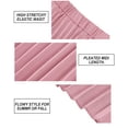 thumbnail image 2 of CASSIE LIZ Plus Size Skirts 5X For Women Solid Pink Drawstring Stretchy Skirts Plicated Detail Pleated Casual Spring Skirts 5XL 26W 28W, 2 of 4