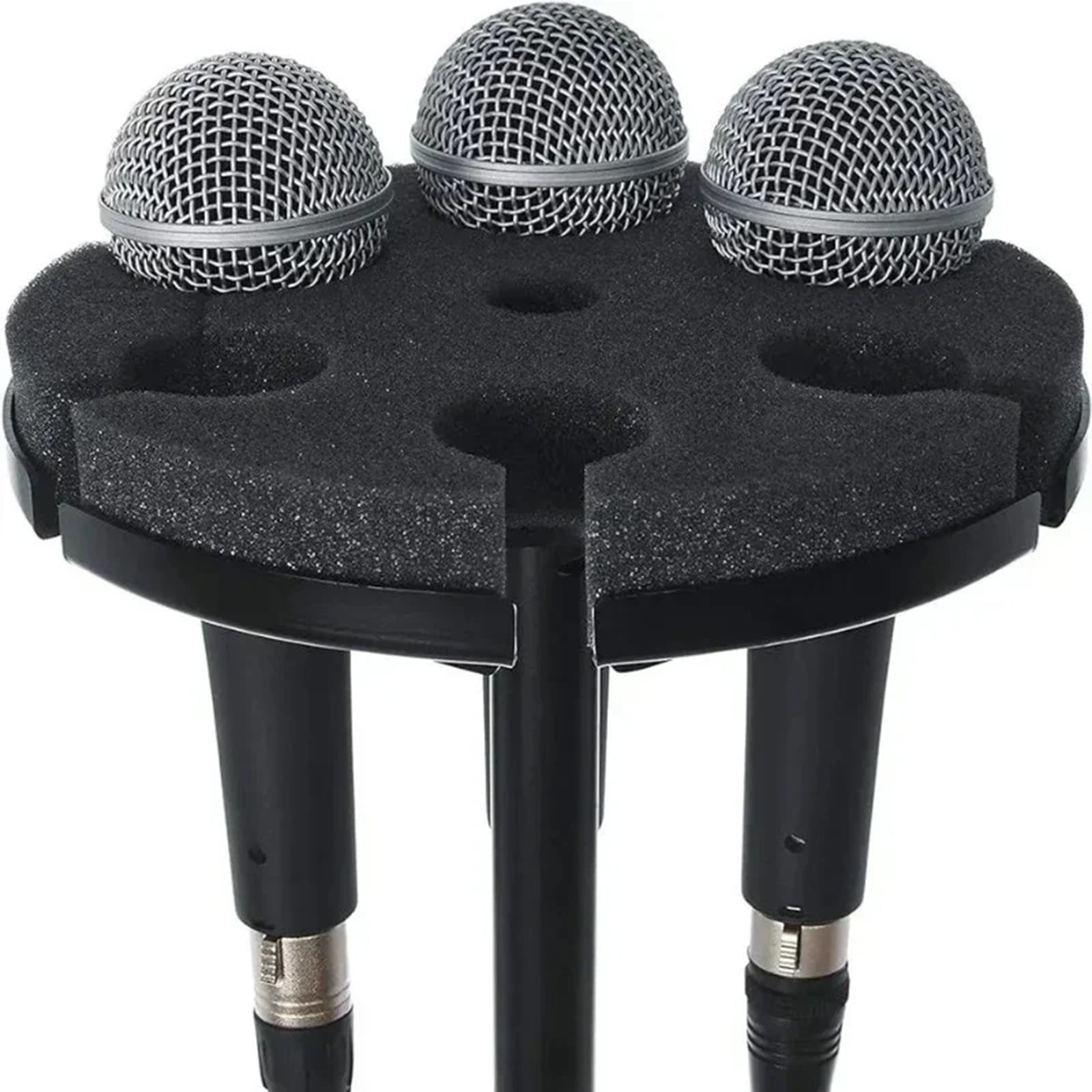 Universals Microphone Stand Dock 6 Position Shock Absorption Holder Compact For Studio KTV Conference Equipment