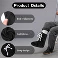 thumbnail image 3 of 2 Pcs Cast Toe Cover Sock,Happon Foot Cast Sleeve Plaster Stocking Protective,Adjustable Drawstring Cast Wound Protector for Women Men Leg Ankle When Walking(Black), 3 of 6