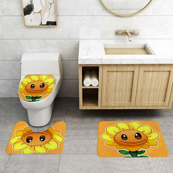 Plants Vs. Zombies Classic Three Piece Set With Water Absorption And Anti Slip Properties