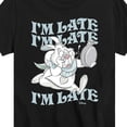 thumbnail image 3 of Alice in Wonderland - I'm Late White Rabbit - Youth Boys Short Sleeve Graphic T-Shirt, 3 of 5
