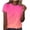 Hot Pink, variant on Women's Casual Short Sleeve T-Shirt Ombre Print Round Neck Blouse Fashion Basic Tee Spring Summer Vacation Pullover Top, Green L