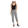 thumbnail image 3 of VINCE CAMUTO Womens Gray Plaid Wear To Work Straight leg Pants 0, 3 of 4