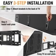 thumbnail image 6 of MOUNT PRO Full Motion TV Wall Mount for 42''-75'' TVs up to 16'' Wood Stud, 6 of 8