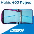 thumbnail image 5 of Case It 2" O-Ring Zipper Binder with Clear Pouch and Removable Laptop Sleeve, Monster, LT-307-ME, 5 of 8