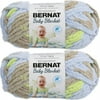 Spinrite Bernat Baby Blanket Yarn - Little Boy Dove, 1 Pack of 2 Piece