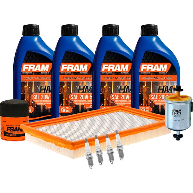 Kit De Afinación Con Aceite 20W50 Mineral, Bujías Cobre, Filtro De Aire, Filtro De Aceite Y Filtro De Combustible 11 Piezas Compatible con Nissan Sentra L4 1.6L DE 1991 A 1999