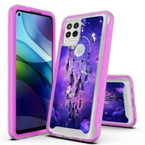 Moto G Stylus 5G (2021) Case, Rosebono Hybrid Graphic Design Pattern Hard Back Pannel Cover Case For Moto G Stylus 5G (2021) (Dream Catcher)