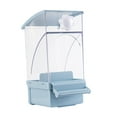 thumbnail image 3 of CarpNettore No Mess Bird Cage Feeder Automatic Parrot Feeder with Perch Reusable Hanging Feeding Station for Parakeets Cockatiel Cockatoo blue, 3 of 9