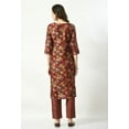 thumbnail image 2 of S MAJIDA Kurta Set for Women Floral Polyster Blend Kurta Pant Dupatta with 3/4 Sleeve, 2 of 5