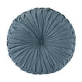 thumbnail image 5 of Regency Heights Round Floor Pillow, Meditation Seating Cushion, Chenille Sitting Pillows Floor and Chair Cushion for Yoga Living Room Balcony Office Outdoor, Dia 22"x6"H, Aqua, 5 of 5