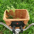 thumbnail image 1 of LJNYFDC Handwoven Plastic Wicker Bike Basket Kids Bicycle Basket Strong Large Capacity Wicker Weaving Removable Bike Organizer Multifunctional Front Storage, 1 of 6