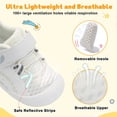thumbnail image 4 of Zapatos FEETCITY Baby First Walking, punta ancha, blancos, de 6 a 12 meses, 4 of 7
