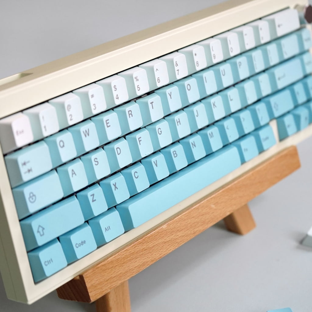 Dye Sublimation Keycaps Letter Top/Side Engraveds Gradients Color Keycaps 125Keys for Mechanical Keyboards
