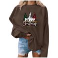 thumbnail image 4 of Qiopertar Blouse de Noël pour Femmes Mode Automne Imprimée Manches Longues Col Rond Pull Décontracté Offres de la Semaine Liquidation à Moins de 5$ jusqu'à 90 % de Réduction, 4 of 6